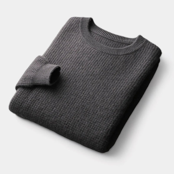 Old Money Suéter Acolchado de Lana Merino Edición Limitada Colección Exclusiva Para Hombre