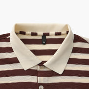 Shoreline Polo de Tejido Acanalado Texturizado con Collar Contraste Vintage Edición Limitada