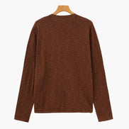 Suéter De Cuello Redondo De Algodón Y Lino 75 Por 25 Colección Lino Premium Edición Limitada