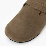 Old Money Zuecos De Ante De Ternera Suede Colección Exclusiva Para Elegancia Cotidiana