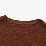 Suéter De Cuello Redondo De Algodón Y Lino 75 Por 25 Colección Lino Premium Edición Limitada