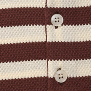 Shoreline Polo de Tejido Acanalado Texturizado con Collar Contraste Vintage Edición Limitada