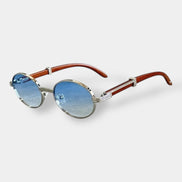 Old Money Heritage Gafas De Sol Lentes Redondas Puente De Metal Colección Heritage Exclusivas