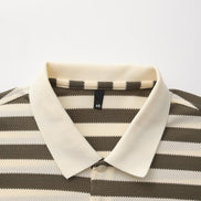 Shoreline Polo de Tejido Acanalado Texturizado con Collar Contraste Vintage Edición Limitada