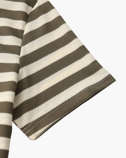 Shoreline Polo de Tejido Acanalado Texturizado con Collar Contraste Vintage Edición Limitada