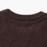 Suéter Cuello Redondo Diamond Knit Tejido Diamante Colección Exclusiva Uso Diario