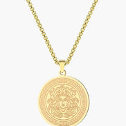 The Style Formula Conjunto Camisa Rayada De Algodón Collar Zodiac Y Pantalón De Lino Exclusivo