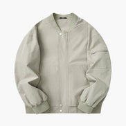Chaqueta Bomber Minimalista Colección Minimalist Edición Limitada Con Bolsillo Utilitario