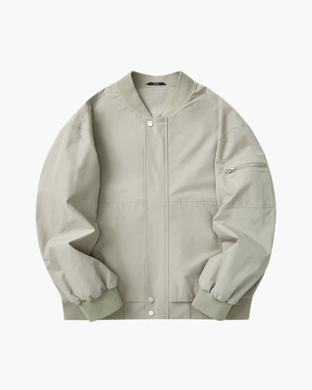 Chaqueta Bomber Minimalista Colección Minimalist Edición Limitada Con Bolsillo Utilitario