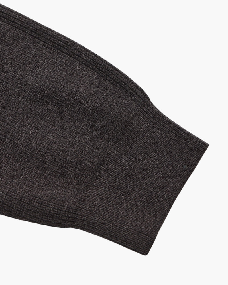 Suéter De Punto Refinado Con Media Cremallera Algodón Premium Colección Exclusiva