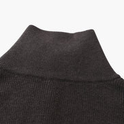 Suéter De Punto Refinado Con Media Cremallera Algodón Premium Colección Exclusiva