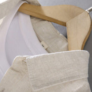 Old Money Camisa De Lino Larga De La Colección Linen Con Detalle De Exclusividad