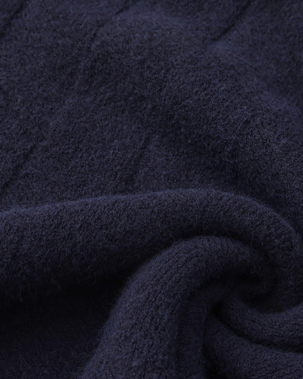 Suéter Cuello Redondo Diamond Knit Tejido Diamante Colección Exclusiva Uso Diario