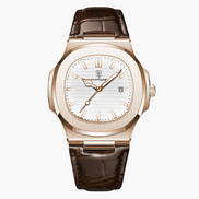 Lisbon Reloj de Cuero Edición Limitada con Caja y Correa de Acero Inoxidable y Detalles Refinados