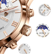 Lugano Classic Reloj de Pulsera en Acero Inoxidable Premium Colección Exclusivo y Resistente al Agua