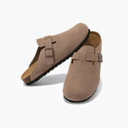 Old Money Zuecos De Ante De Ternera Suede Colección Exclusiva Para Elegancia Cotidiana