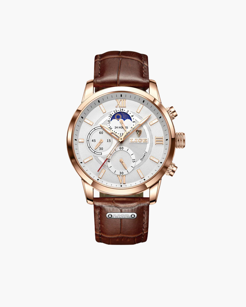 Lugano Classic Reloj de Pulsera en Acero Inoxidable Premium Colección Exclusivo y Resistente al Agua