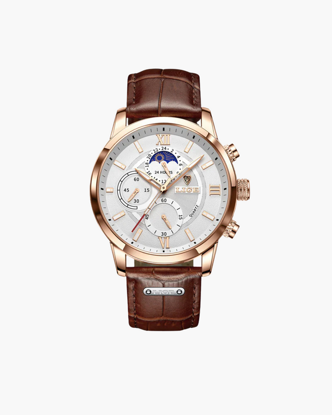 Lugano Classic Reloj de Pulsera en Acero Inoxidable Premium Colección Exclusivo y Resistente al Agua