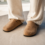 Old Money Zuecos De Ante De Ternera Suede Colección Exclusiva Para Elegancia Cotidiana