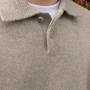 Suéter De Lana 100 Por Ciento Con Botones Y Cremallera Parcial Edición Limitada Exclusiva