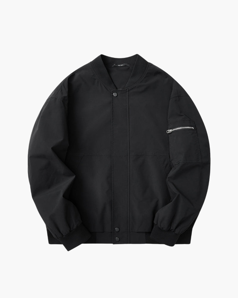 Chaqueta Bomber Minimalista Colección Minimalist Edición Limitada Con Bolsillo Utilitario