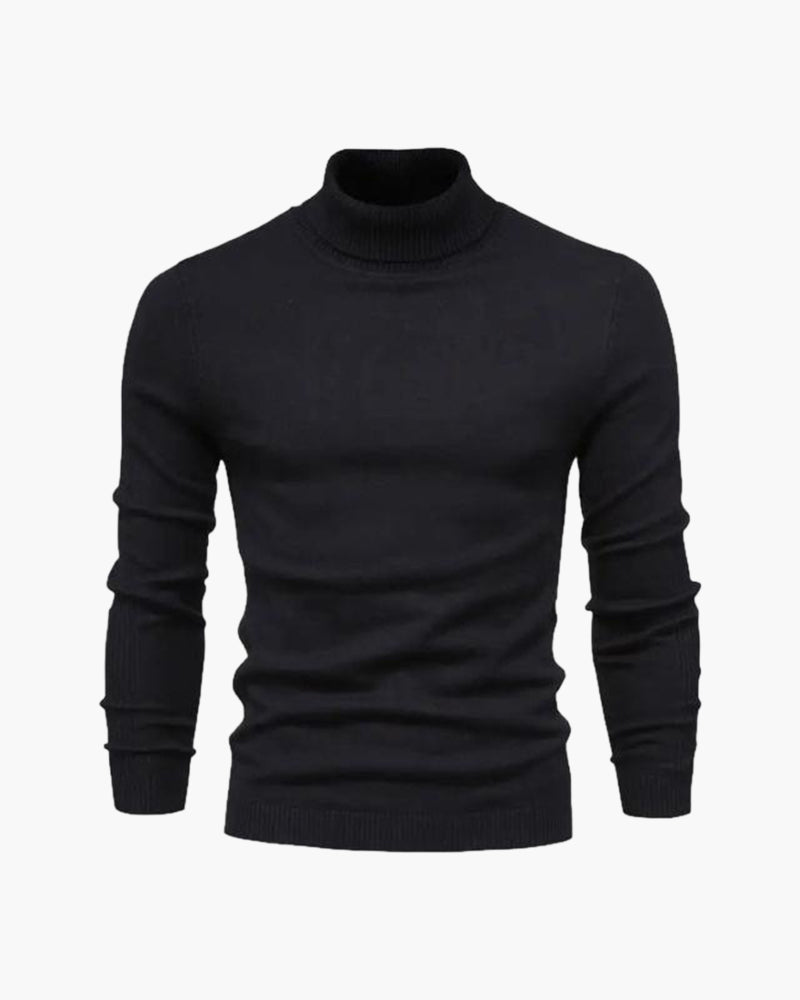 Gstaad Suéter De Cuello Alto En Lana Merino Colección Luxe Exclusivo Detalle Artesanal
