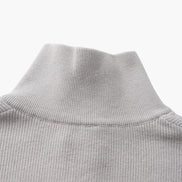 Suéter De Punto Refinado Con Media Cremallera Algodón Premium Colección Exclusiva