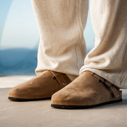 Old Money Zuecos De Ante De Ternera Suede Colección Exclusiva Para Elegancia Cotidiana