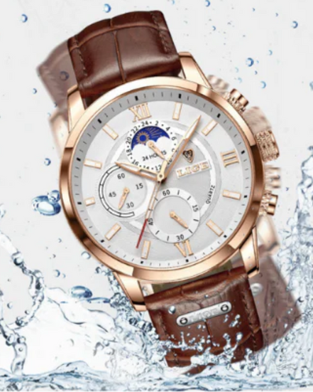 Lugano Classic Reloj de Pulsera en Acero Inoxidable Premium Colección Exclusivo y Resistente al Agua