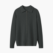 Chaleco De Lana Premium 100 Por Ciento Con Cremallera Y Cuello Estructurado Colección Exclusiva Para Hombre