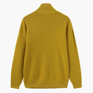 Suéter De Punto Refinado Con Media Cremallera Algodón Premium Colección Exclusiva