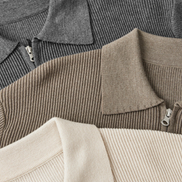 Chaleco De Lana Premium 100 Por Ciento Con Cremallera Y Cuello Estructurado Colección Exclusiva Para Hombre