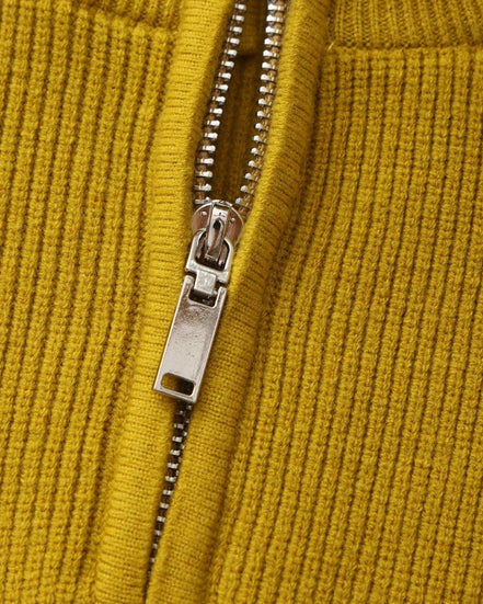 Suéter De Punto Refinado Con Media Cremallera Algodón Premium Colección Exclusiva