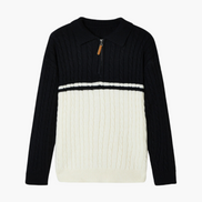 Chaqueta Con Cremallera De Lana 100% Premium Colección Noble Para Hombre Elegante