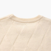 Suéter Cuello Redondo Diamond Knit Tejido Diamante Colección Exclusiva Uso Diario