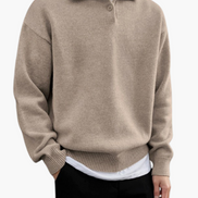 Suéter De Lana 100 Por Ciento Con Botones Y Cremallera Parcial Edición Limitada Exclusiva