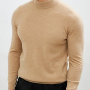 Suéter Cuello Alto de Cachemira y Lana Colección Lujo Exclusivo para Hombre Premium