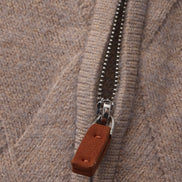 Heritage Cardigan De Punto Diamante Con Cremallera En Mezcla De Lana Y Algodón Edición Limitada