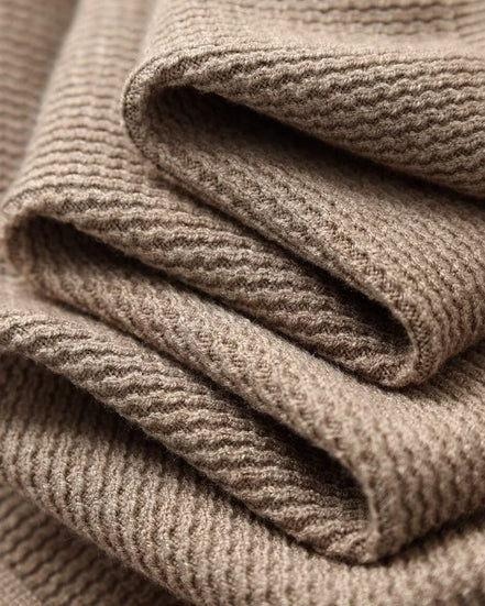 Suéter Polo Texturizado De Poliéster Premium Con Puños Y Dobladillo Acanalados Y Corte Clásico Edición Limitada