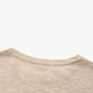 Suéter De Cuello Redondo De Algodón Y Lino 75 Por 25 Colección Lino Premium Edición Limitada