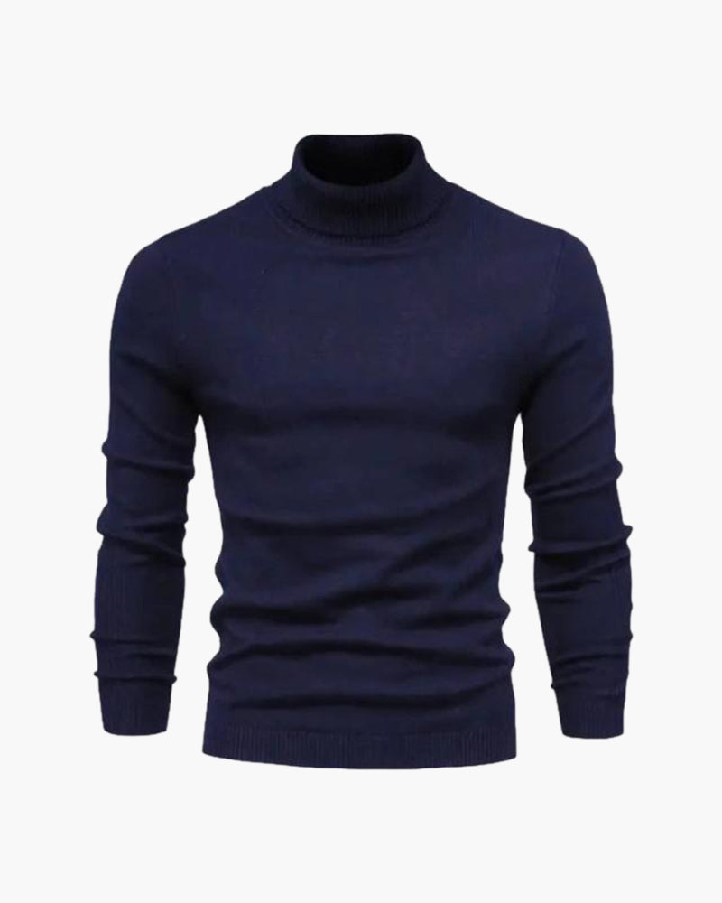 Gstaad Suéter De Cuello Alto En Lana Merino Colección Luxe Exclusivo Detalle Artesanal