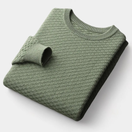 Old Money Suéter de Lana Merina a Cuadros Colección Exclusiva Edición Limitada Internacional