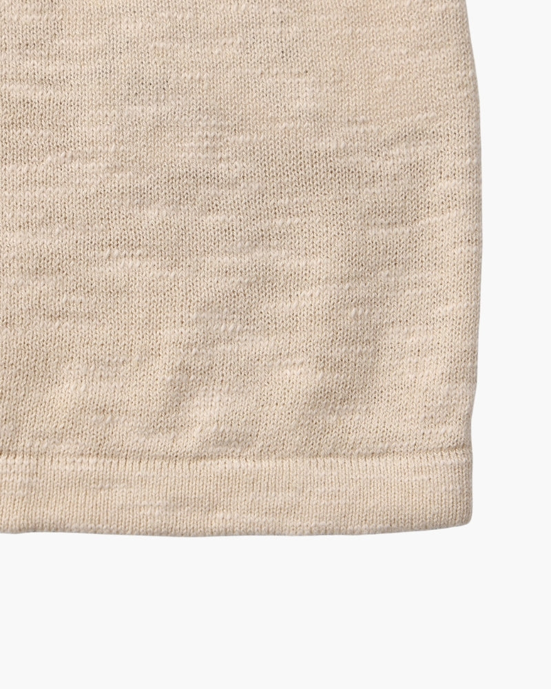 Suéter De Cuello Redondo De Algodón Y Lino 75 Por 25 Colección Lino Premium Edición Limitada