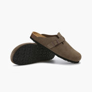 Old Money Zuecos De Ante De Ternera Suede Colección Exclusiva Para Elegancia Cotidiana
