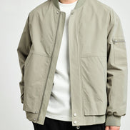 Chaqueta Bomber Minimalista Colección Minimalist Edición Limitada Con Bolsillo Utilitario