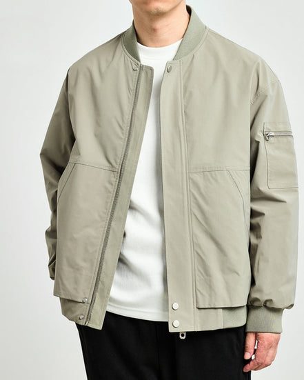 Chaqueta Bomber Minimalista Colección Minimalist Edición Limitada Con Bolsillo Utilitario