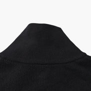 Suéter De Punto Refinado Con Media Cremallera Algodón Premium Colección Exclusiva