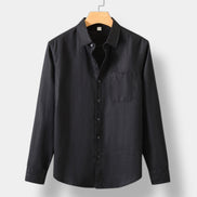 Old Money Camisa De Lino Larga De La Colección Linen Con Detalle De Exclusividad