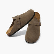 Old Money Zuecos De Ante De Ternera Suede Colección Exclusiva Para Elegancia Cotidiana