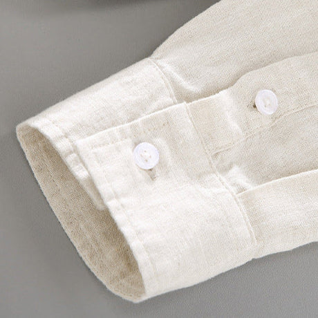 Old Money Camisa De Lino Larga De La Colección Linen Con Detalle De Exclusividad